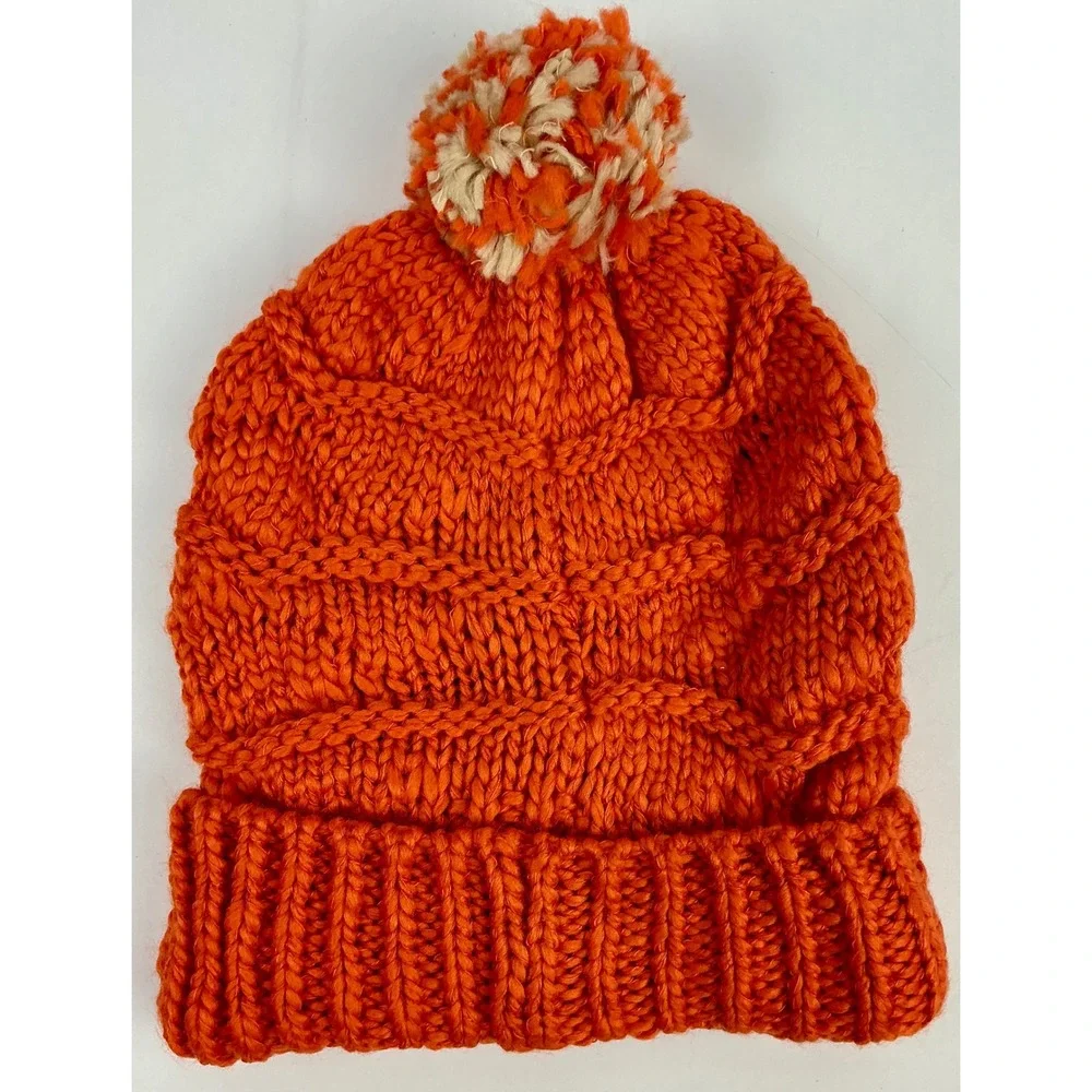 Pack of‎ 4 Kids Beanie Pom Winter Striped Hat Acrylic Colorful Warm Cute NEW